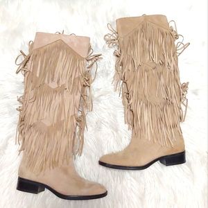 Sam Edelman Pendra Fringe Western Boot Size 8